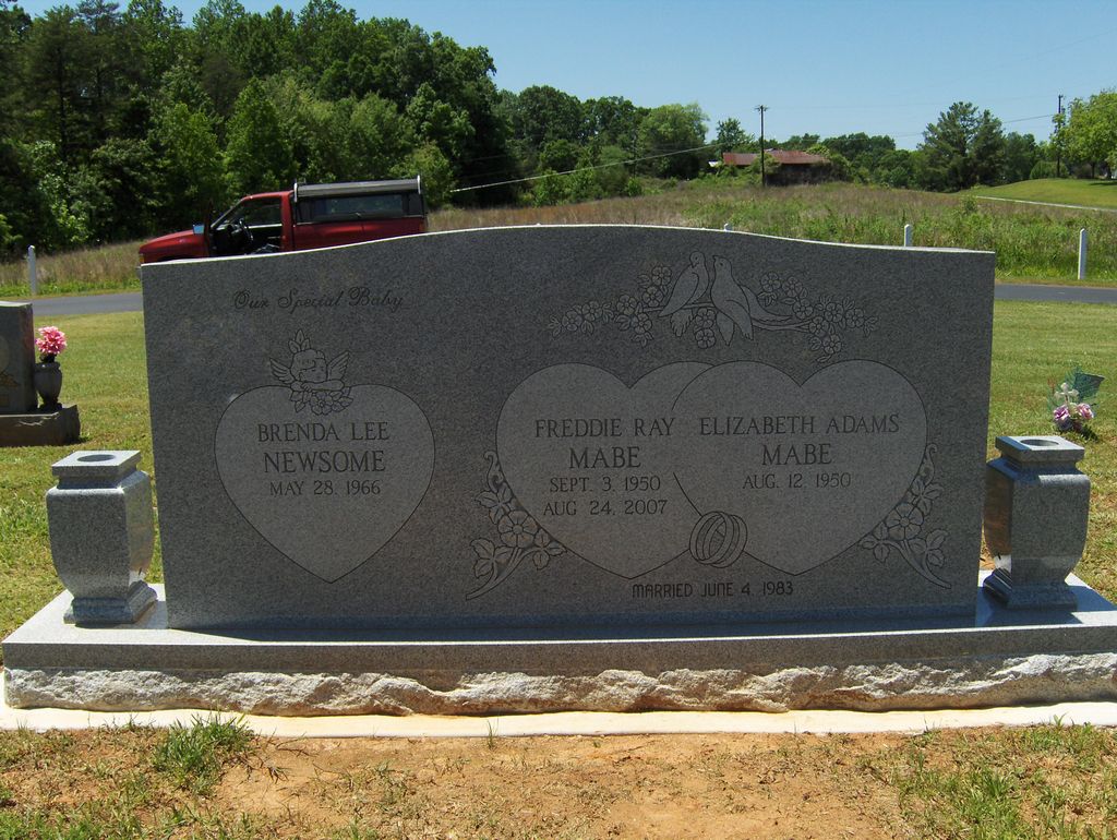 Dual Monuments Memorial Headstones & Grave Tombstone Markers