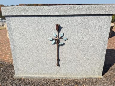 Strassacker Memorial Cross Art with special patina
